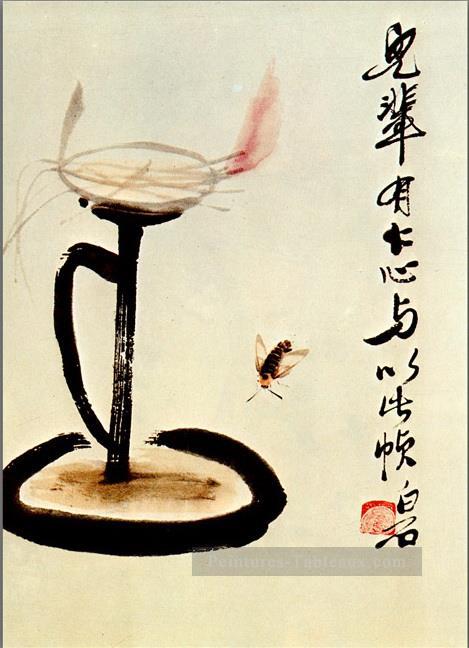 Qi Baishi lampe ancienne Chine à l’encre Peintures à l'huile